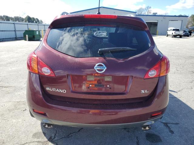 JN8AZ1MUXAW020482 - 2010 NISSAN MURANO S MAROON photo 6