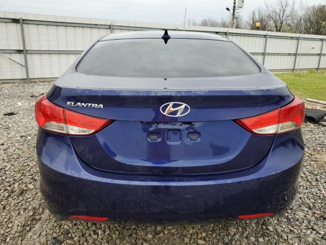 5NPDH4AE3DH151662 - 2013 HYUNDAI ELANTRA GLS BLUE photo 6