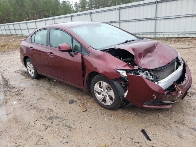 2HGFB2F5XDH507574 - 2013 HONDA CIVIC LX BURGUNDY photo 4