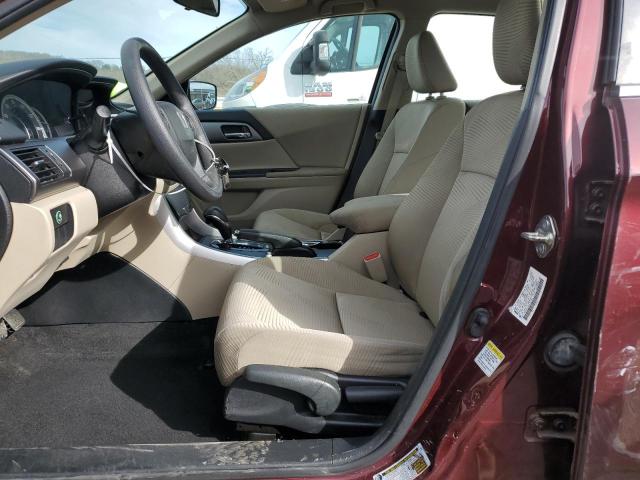 1HGCR2F39EA307590 - 2014 HONDA ACCORD LX BURGUNDY photo 7