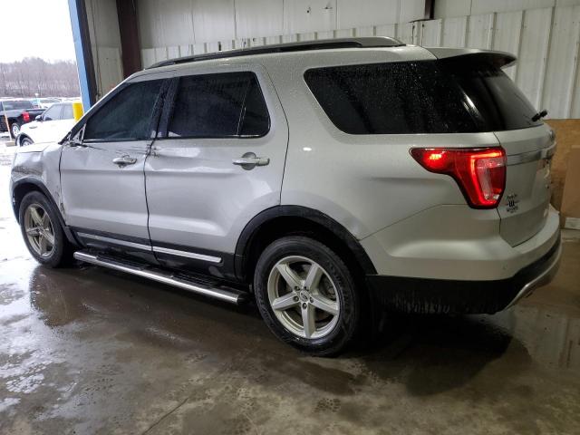 1FM5K8D87GGB40381 - 2016 FORD EXPLORER XLT SILVER photo 2