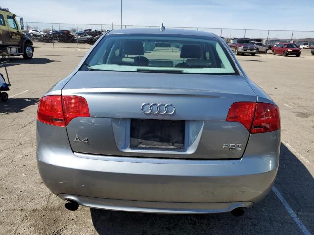 WAUDF78E68A160282 - 2008 AUDI A4 2.0T QUATTRO GRAY photo 6