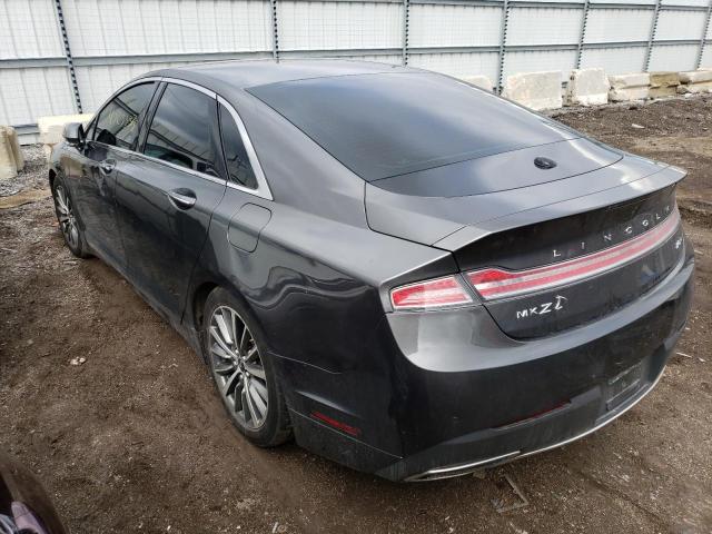 3LN6L5KU2HR609497 - 2017 LINCOLN MKZ HYBRID PREMIERE CHARCOAL photo 2