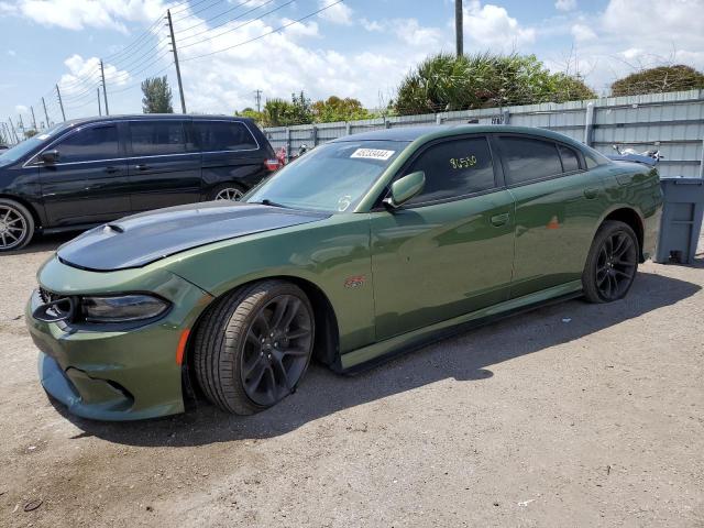 2C3CDXGJ5LH240738 - 2020 DODGE CHARGER SCAT PACK GREEN photo 1