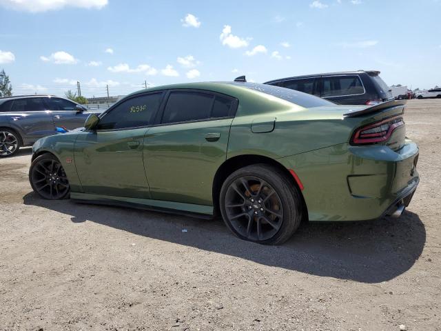 2C3CDXGJ5LH240738 - 2020 DODGE CHARGER SCAT PACK GREEN photo 2