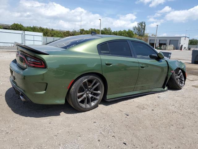 2C3CDXGJ5LH240738 - 2020 DODGE CHARGER SCAT PACK GREEN photo 3
