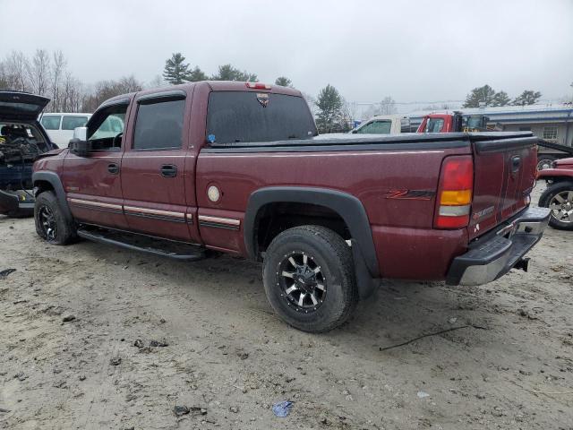 1GCGK13U42F123457 - 2002 CHEVROLET SILVERADO K1500 HEAVY DUTY BURGUNDY photo 2