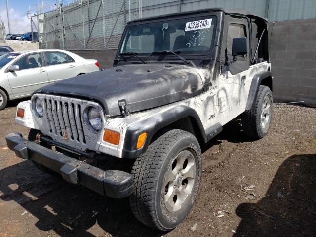 1J4FY19S3XP427696 - 1999 JEEP WRANGLER / SPORT WHITE photo 1