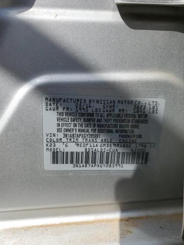 3N1AB7APXGY285991 - 2016 NISSAN SENTRA S SILVER photo 13