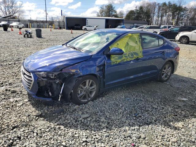 5NPD84LF1HH001190 - 2017 HYUNDAI ELANTRA SE BLUE photo 1