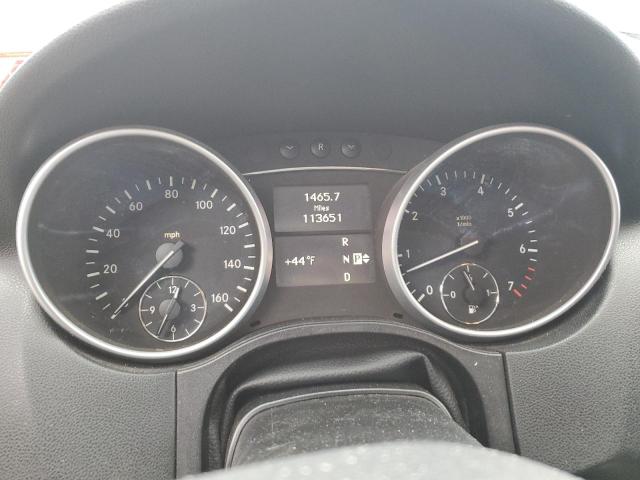 4JGBB8GB0BA646172 - 2011 MERCEDES-BENZ ML 350 4MATIC BLACK photo 9