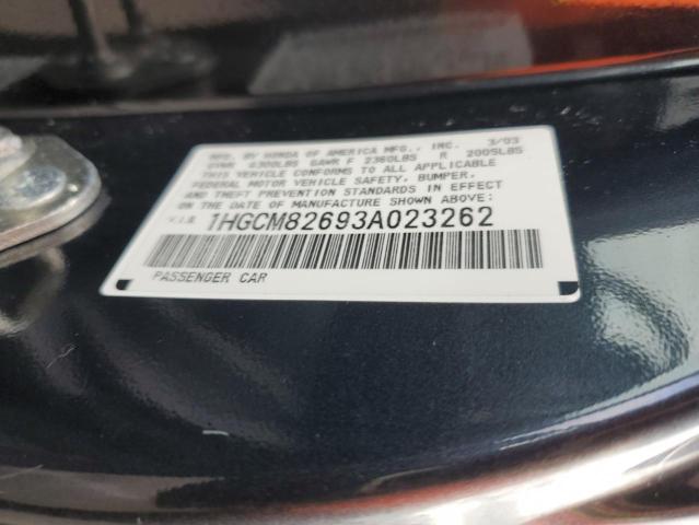 1HGCM82693A023262 - 2003 HONDA ACCORD EX GRAY photo 12