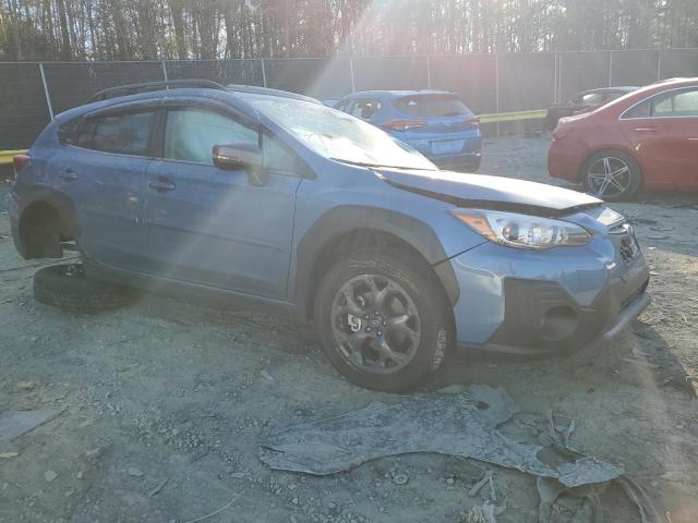 JF2GTHSC9PH241581 - 2023 SUBARU CROSSTREK SPORT BLUE photo 4