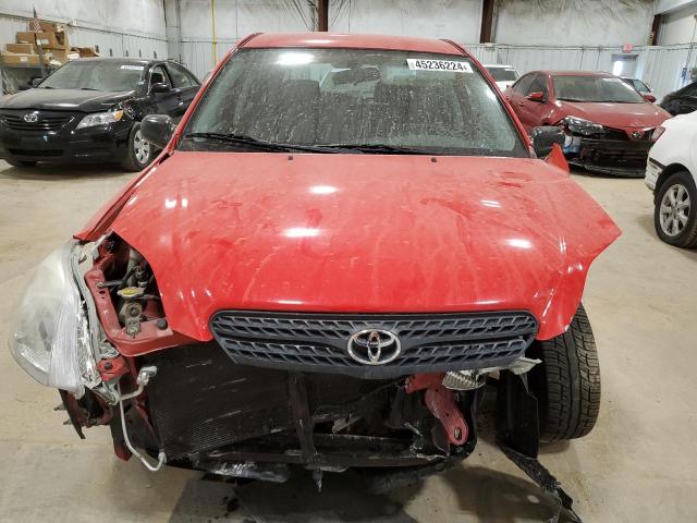 2T1KR32E17C665000 - 2007 TOYOTA COROLLA MA XR RED photo 5
