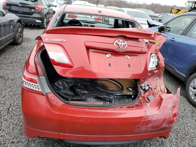 4T1BK3EK6AU114573 - 2010 TOYOTA CAMRY SE RED photo 6