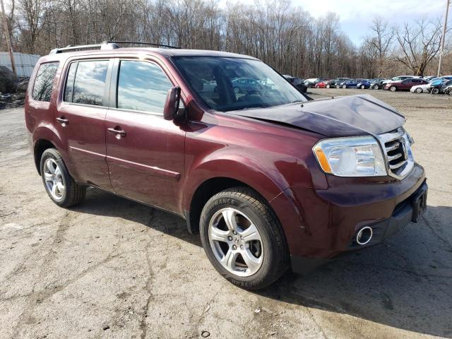 5FNYF4H53DB078854 - 2013 HONDA PILOT EXL BURGUNDY photo 4