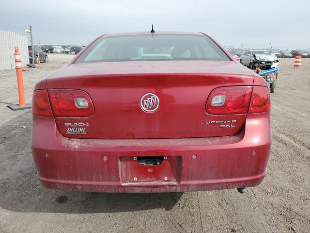 1G4HD57207U231751 - 2007 BUICK LUCERNE CXL RED photo 6