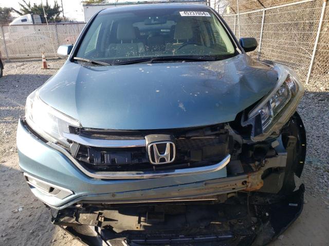 5J6RM4H55GL008519 - 2016 HONDA CR-V EX BLUE photo 5