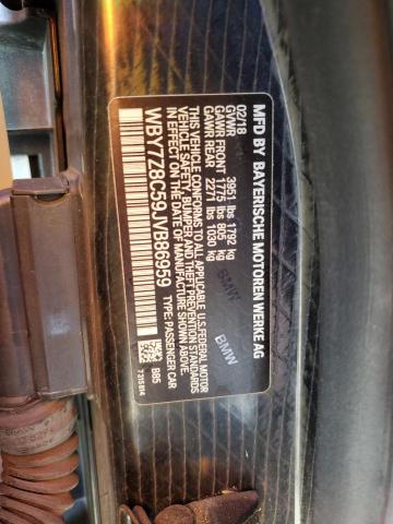 WBY7Z8C59JVB86959 - 2018 BMW I3 S REX أبيض صورة 12