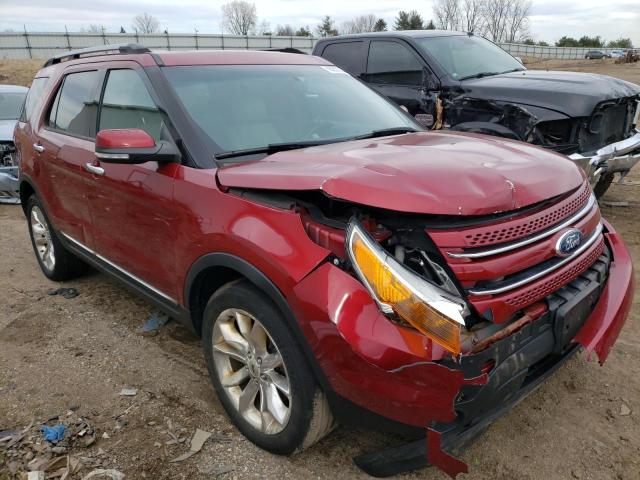 1FM5K8F81EGA31683 - 2014 FORD EXPLORER LIMITED MAROON photo 4