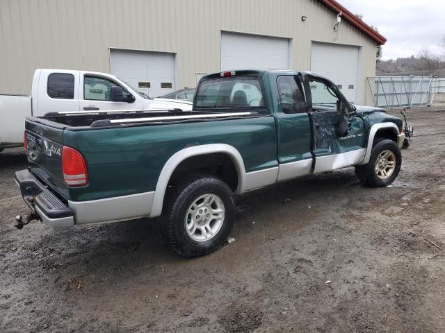 1B7GG42N32S644402 - 2002 DODGE DAKOTA SLT GREEN photo 3