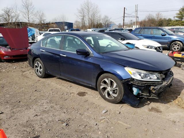 1HGCR2F31GA006363 - 2016 HONDA ACCORD LX BLUE photo 4