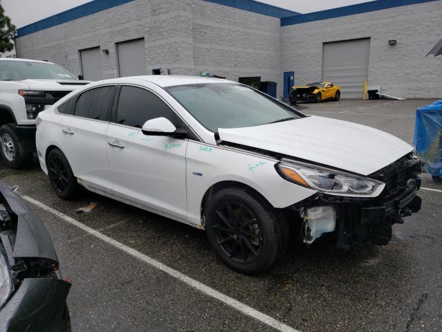 KMHE54L23KA090250 - 2019 HYUNDAI SONATA PLUG-IN HYBRID WHITE photo 4