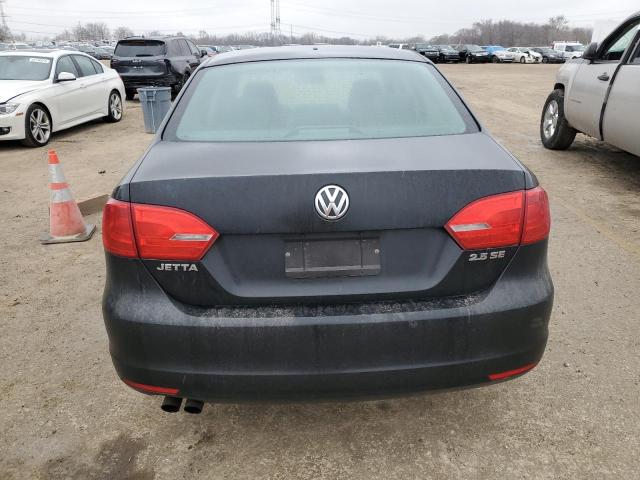 3VWDP7AJ4CM364272 - 2012 VOLKSWAGEN JETTA SE BLACK photo 6