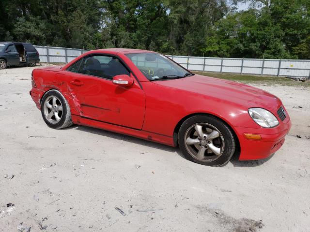 WDBKK65F61F217746 - 2001 MERCEDES-BENZ SLK 320 RED photo 4