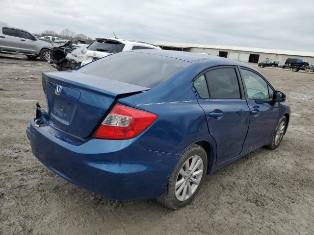 19XFB2F94CE036226 - 2012 HONDA CIVIC EXL BLUE photo 3