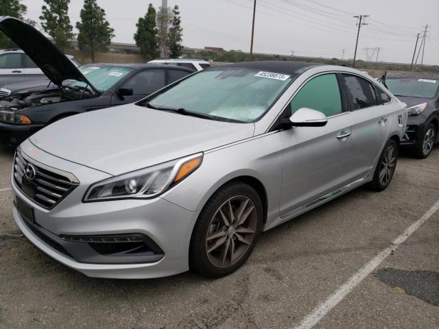 5NPE34AB6FH083952 - 2015 HYUNDAI SONATA SPORT SILVER photo 1