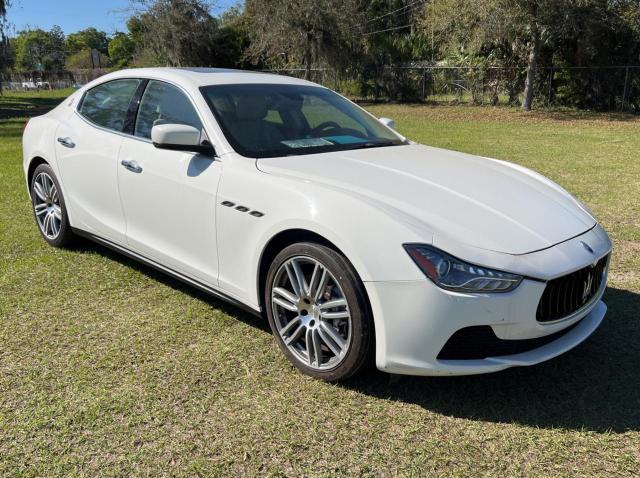 ZAM57XSA9F1129840 - 2015 MASERATI GHIBLI WHITE photo 1