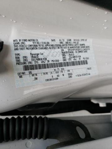 1FAHP3N2XCL343210 - 2012 FORD FOCUS TITANIUM WHITE photo 12