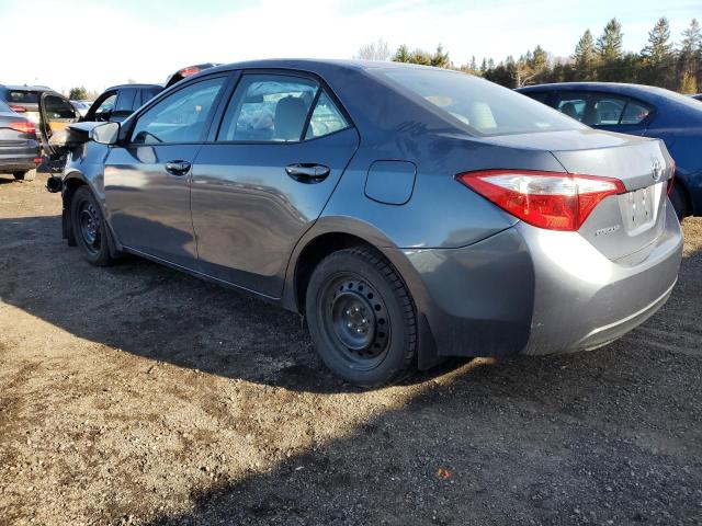 2T1BURHE7EC150718 - 2014 TOYOTA COROLLA L GRAY photo 2