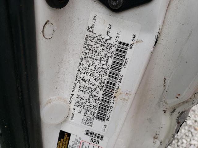 5TETU62N37Z463225 - 2007 TOYOTA TACOMA PRERUNNER ACCESS CAB WHITE photo 12