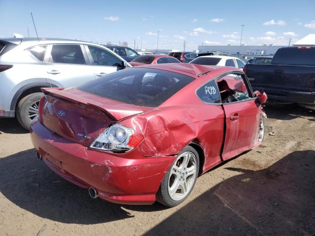 KMHHN65F86U196528 - 2006 HYUNDAI TIBURON GT RED photo 3