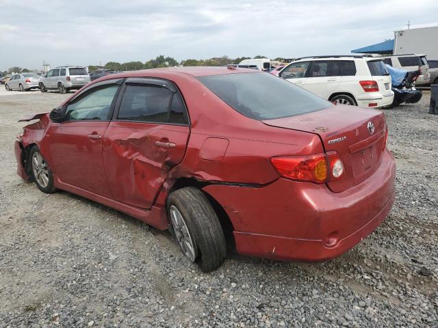 2T1BU4EE4AC485467 - 2010 TOYOTA COROLLA BASE RED photo 2