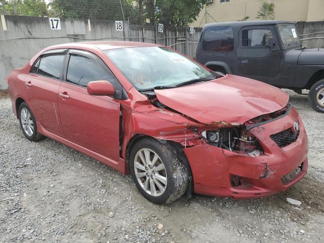 2T1BU4EE4AC485467 - 2010 TOYOTA COROLLA BASE RED photo 4