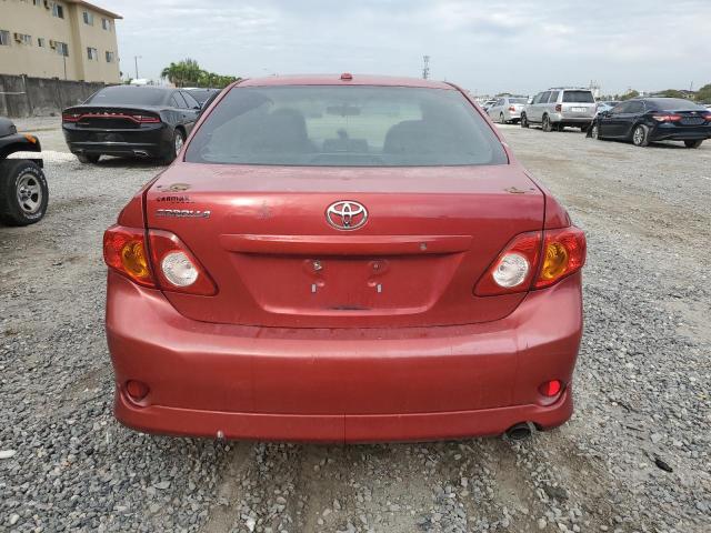 2T1BU4EE4AC485467 - 2010 TOYOTA COROLLA BASE RED photo 6