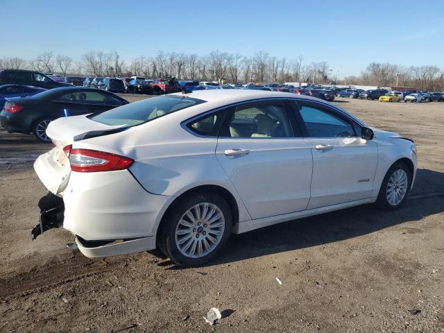 3FA6P0LU3ER192239 - 2014 FORD FUSION SE HYBRID WHITE photo 3