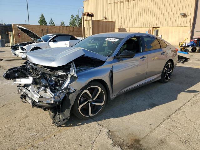 1HGCV1F30MA034317 - 2021 HONDA ACCORD SPORT GRAY photo 1