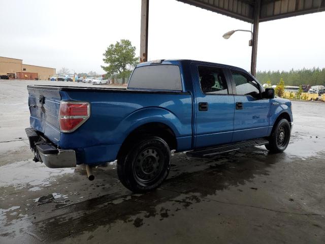 1FTEW1CM2BKD23711 - 2011 FORD F150 SUPERCREW BLUE photo 3