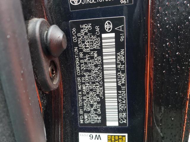 JTKDE167060131508 - 2006 TOYOTA SCION TC CHARCOAL photo 12