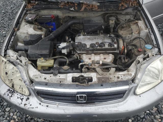 2HGEJ6617YH554280 - 2000 HONDA CIVIC BASE SILVER photo 11
