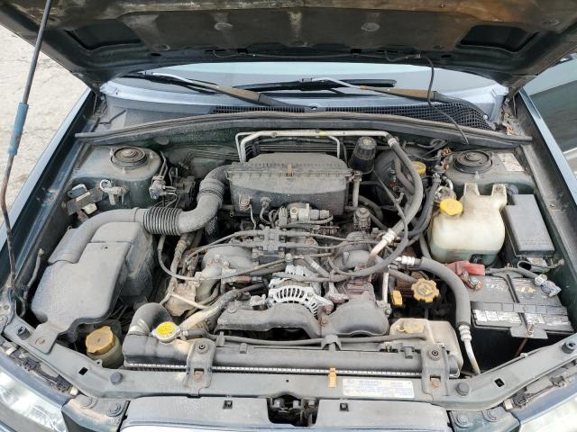 JF1SG65624H745947 - 2004 SUBARU FORESTER 2.5XS Зелений фото 11