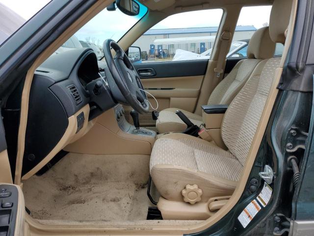 JF1SG65624H745947 - 2004 SUBARU FORESTER 2.5XS Зелений фото 7