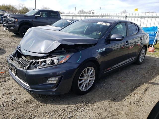 KNAGN4AD4E5075042 - 2014 KIA OPTIMA HYBRID BLUE photo 1