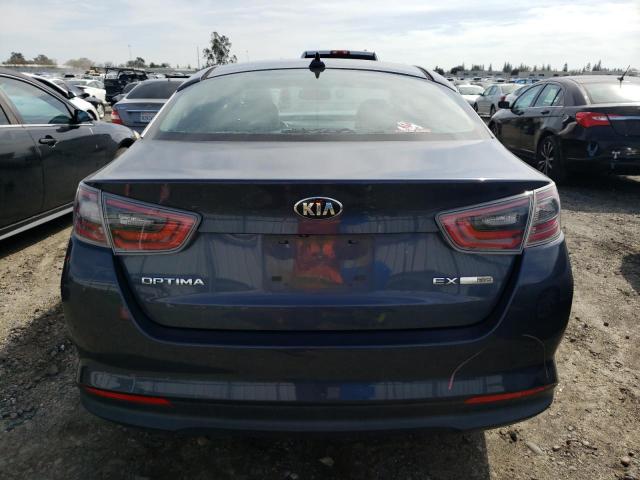 KNAGN4AD4E5075042 - 2014 KIA OPTIMA HYBRID BLUE photo 6