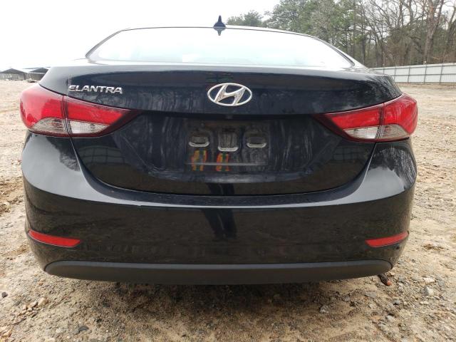 KMHDH4AE8GU601909 - 2016 HYUNDAI ELANTRA SE BLACK photo 6