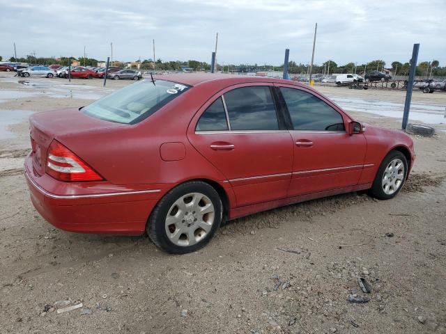 WDBRF54H36A842805 - 2006 MERCEDES-BENZ C 280 RED photo 3